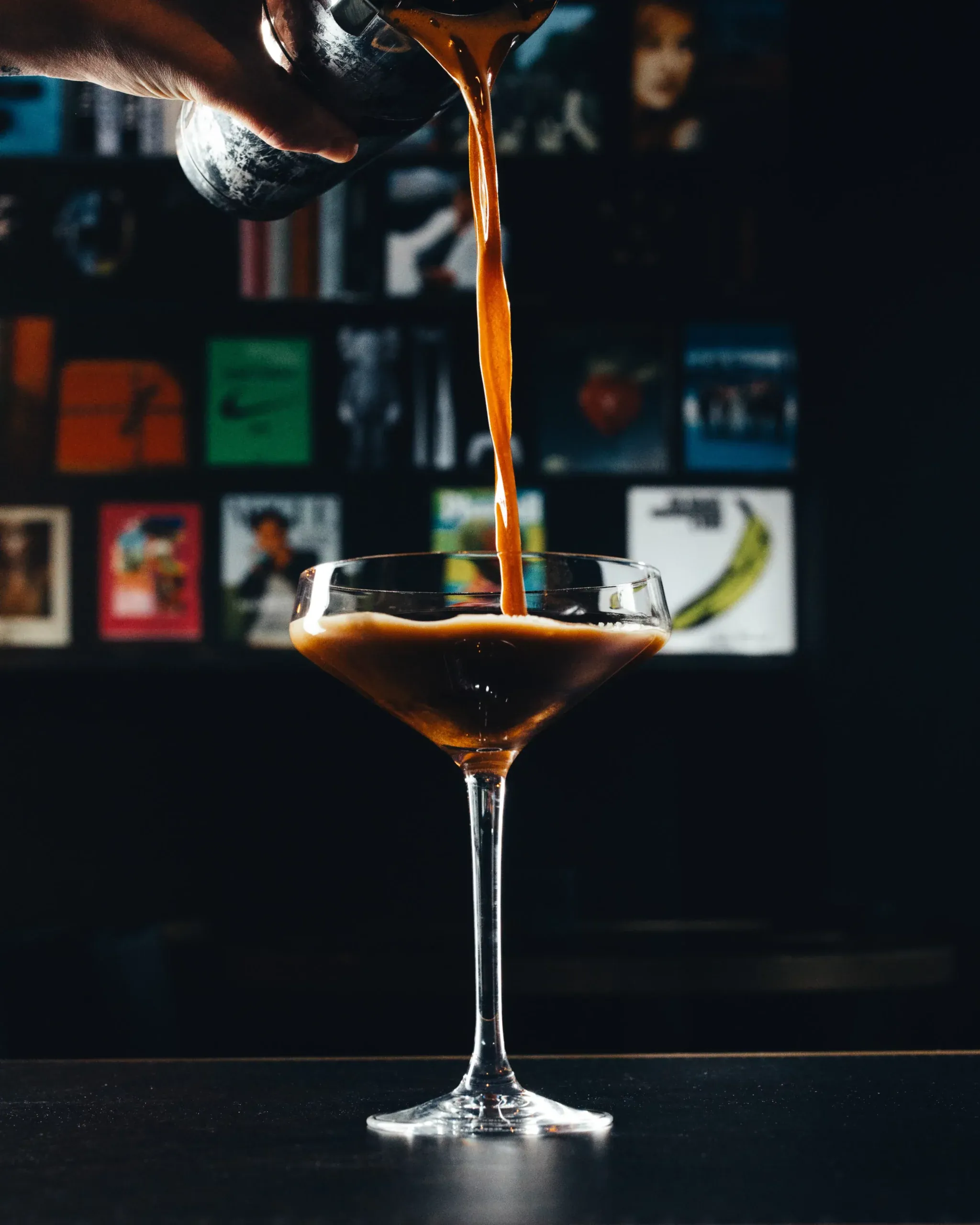 Cocktail being poured at the Soho Antwerp bar